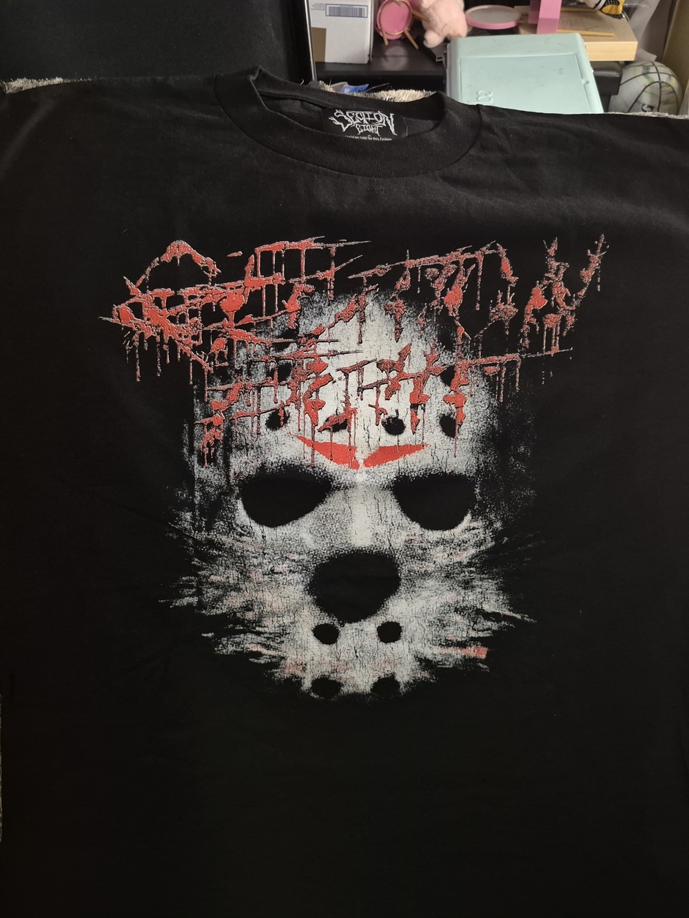 Section Eight Black Cotton Men's T-Shirt XXL Graphic Jason Friday the 13th